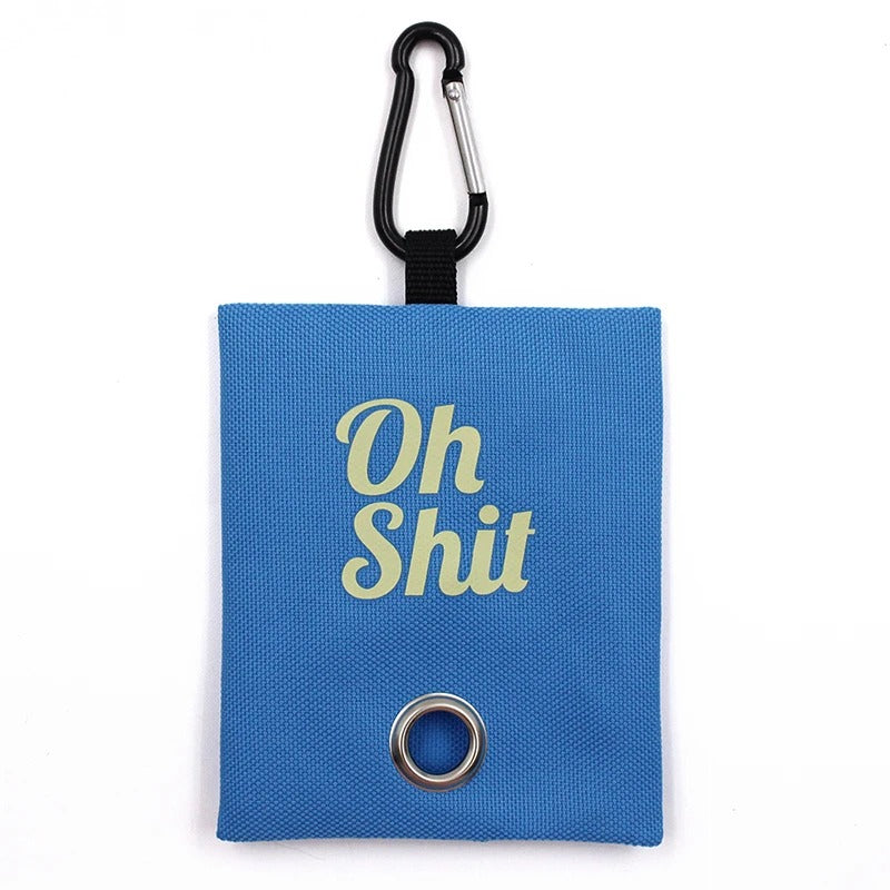 Portable poop bag dispenser