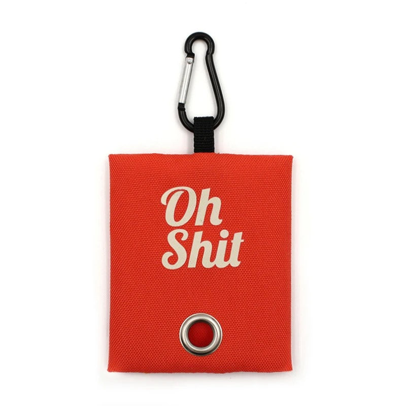 Portable poop bag dispenser
