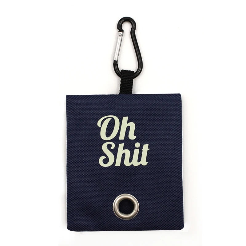 Portable poop bag dispenser