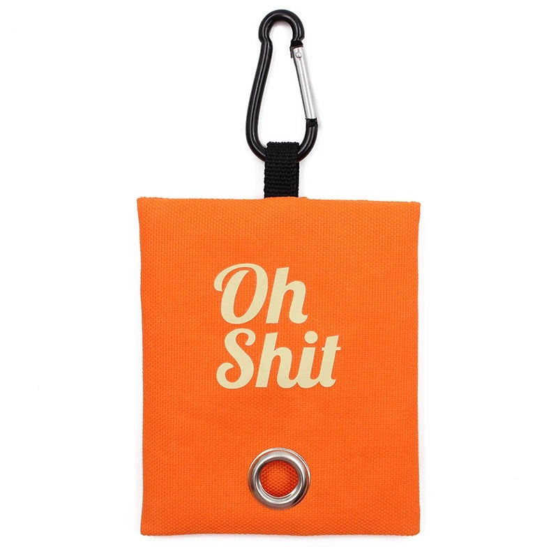 Portable poop bag dispenser