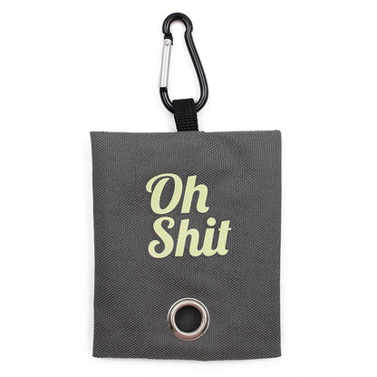 Portable poop bag dispenser