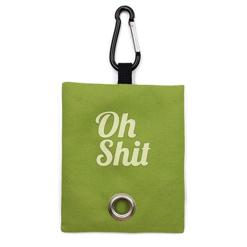 Portable poop bag dispenser