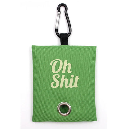 Portable poop bag dispenser