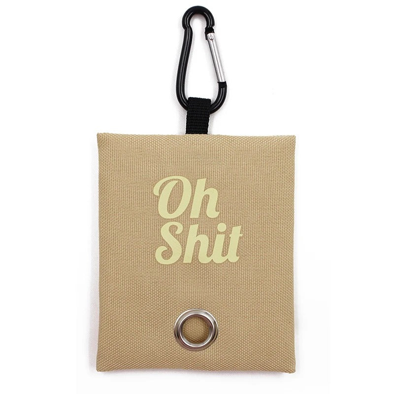 Portable poop bag dispenser