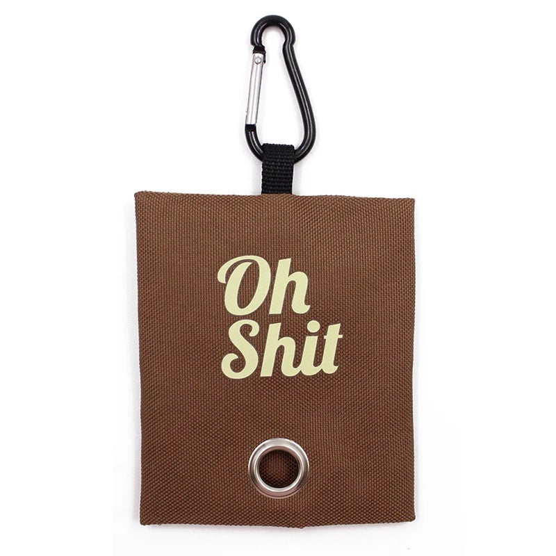 Portable poop bag dispenser