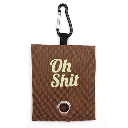 Portable poop bag dispenser