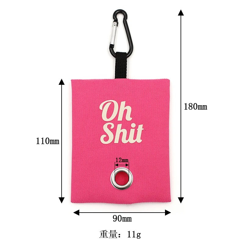 Portable poop bag dispenser