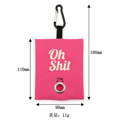 Portable poop bag dispenser