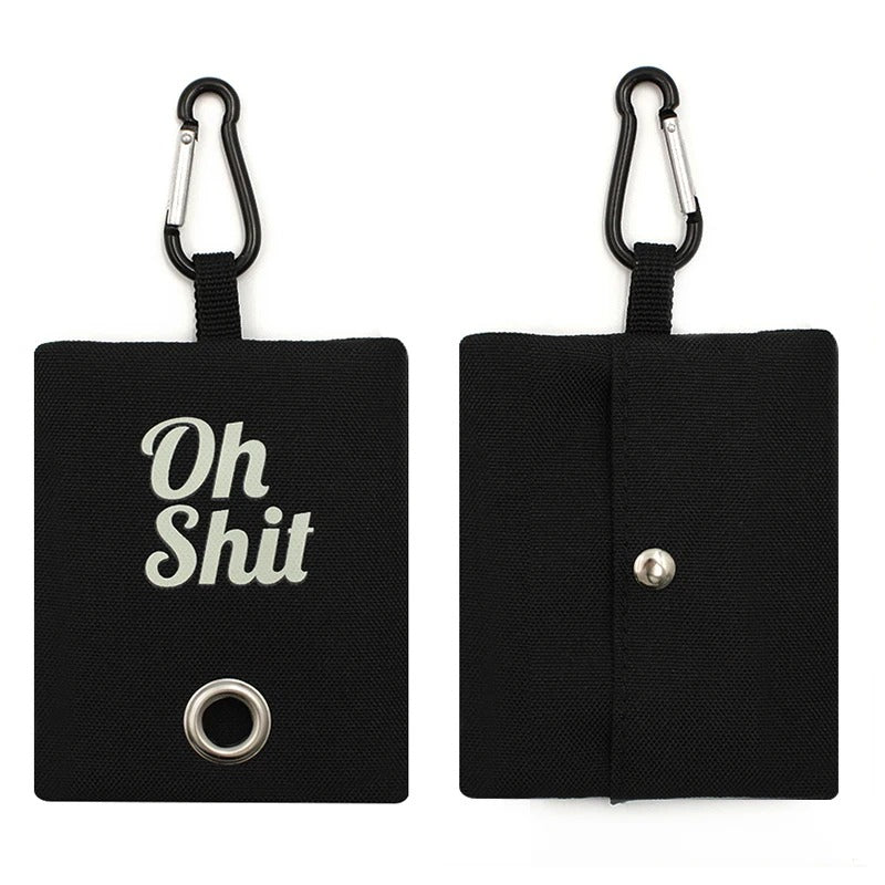 Portable poop bag dispenser
