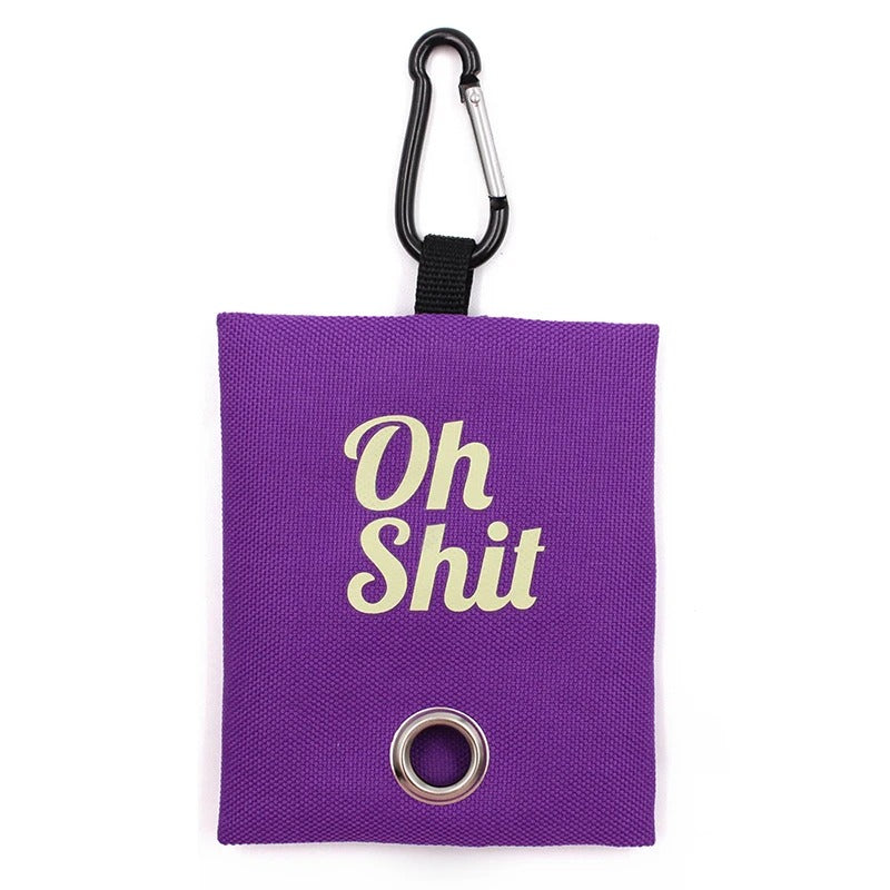 Portable poop bag dispenser
